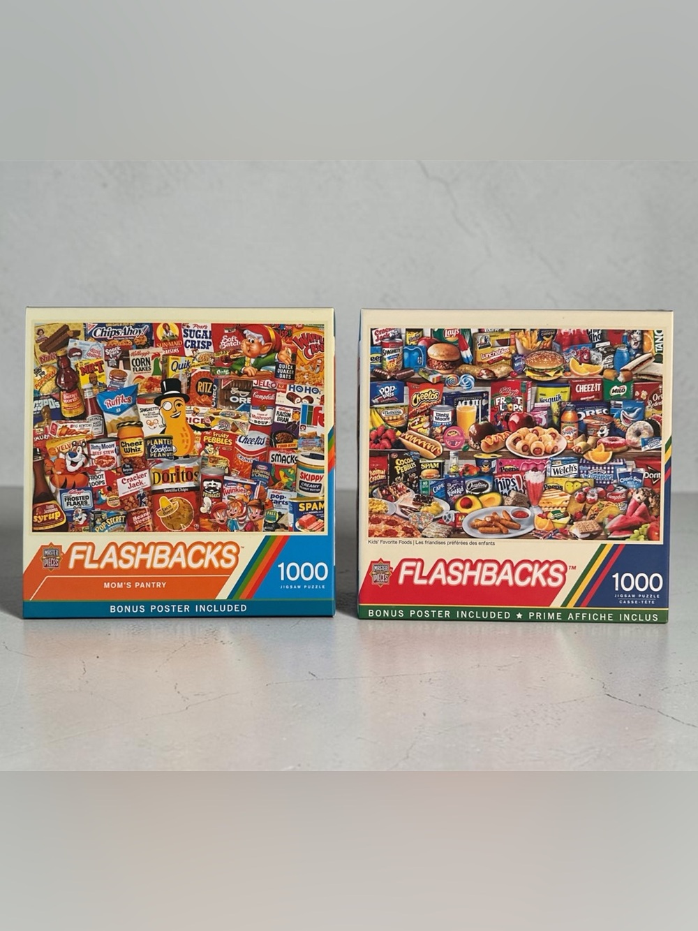 2/$25 1000-Piece Jigsaw Puzzle - Colorful Snacks Collage ()